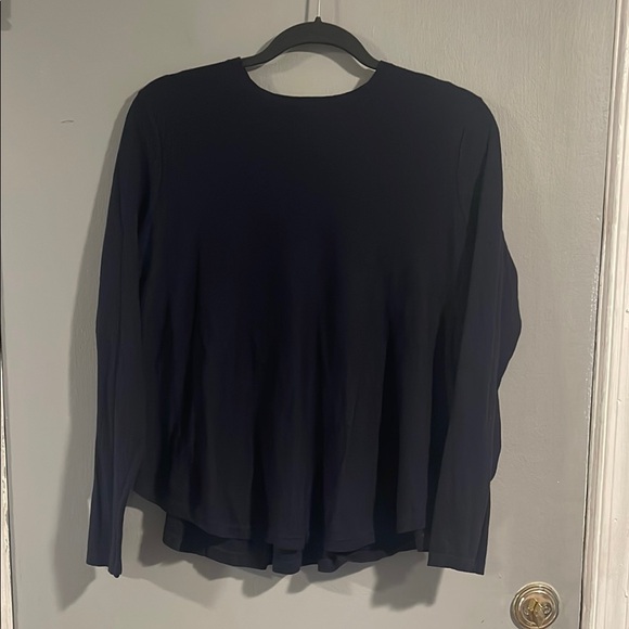 COS Lightweight Crewneck‎ Flowy Sweater Navy M - Picture 1 of 7